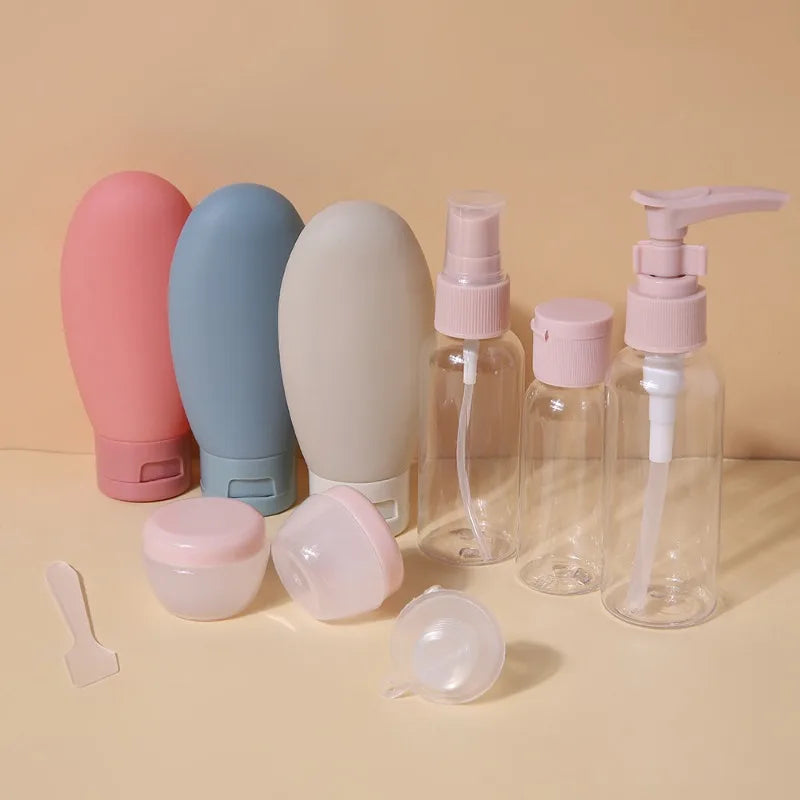 Travel Refillable Bottle Set | Shampoo and Shower Gel Empty Containers,Portable Skin Care Product Hand Cream Lotion Bottle.