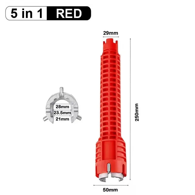New 8 In 1 Multi Key Flume Magic Wrench Sink Plumbing Tools Magic Wrench Multi-purpose Wrench English Key Plumbing Wrench Tool