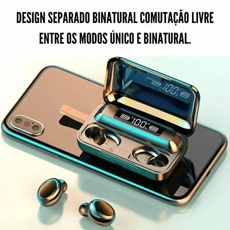 New Bluetooth Headphones 9D Stereo High Bass Sport Earphones Handfree Touch Control Tws Wireless Earbuds Headset