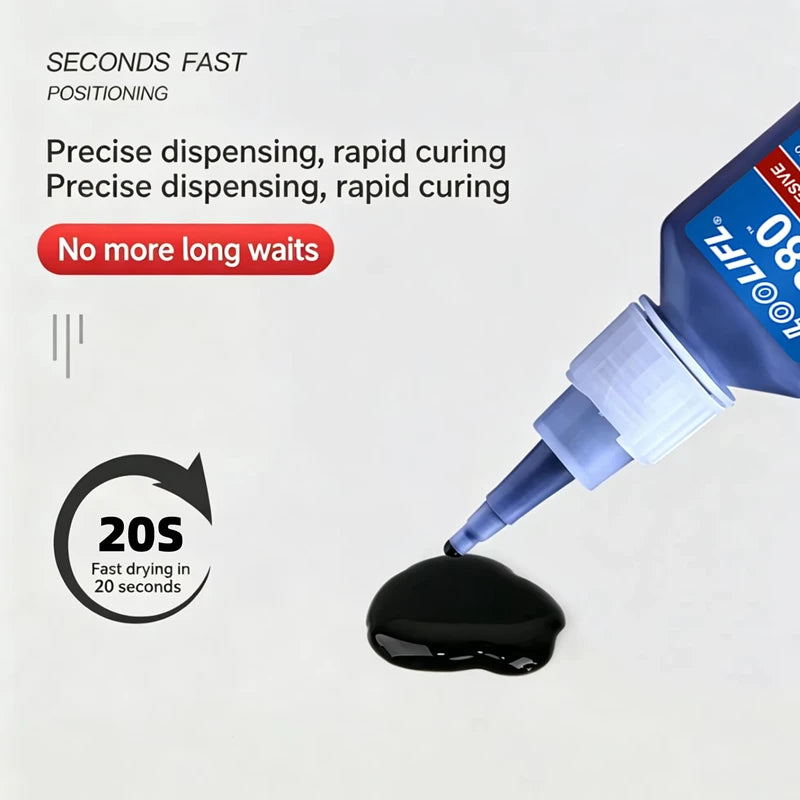 480 20g Cyanoacrylate Adhesive High Temp Resistant Impact Resistant Bond Plastic Metal Rubber For Auto Body Bumper Repair