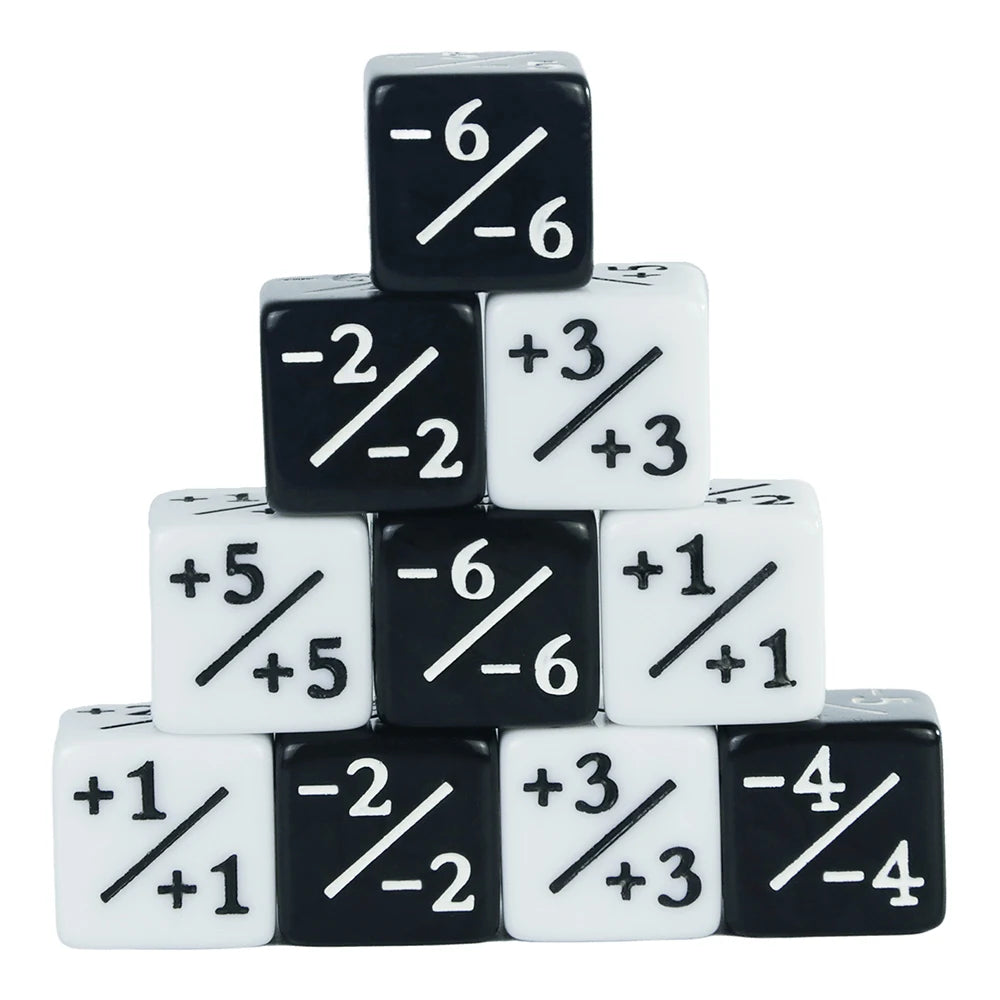 10 Pieces Dice Counters Token Dice, D6 Dice Compatible with Card Game Accessories