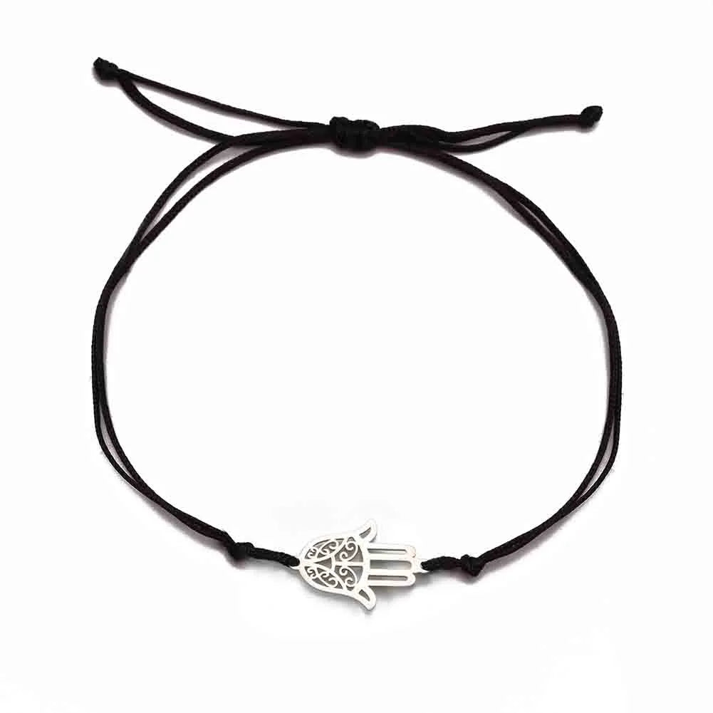 Skyrim Amulet Hamsa Hand of Fatima Bracelets on Hand Gold Color Women's Bracelet Stainless Steel Islamic Lucky Jewelry Gift 2026