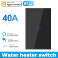 40A Homekit Water Heater Switch Smart Boiler Water Heater WiFi Light Switch Timer Panel Switch High Power Support Alexa Alice