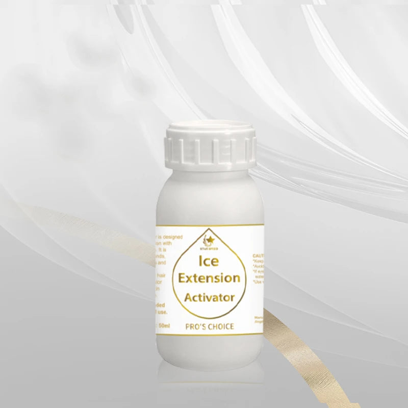 Ice Hair Extension Glue Gel Kit for Cold Bonding Hair Extension Four Bottle Bond Glue Adhesive and Remover Kit