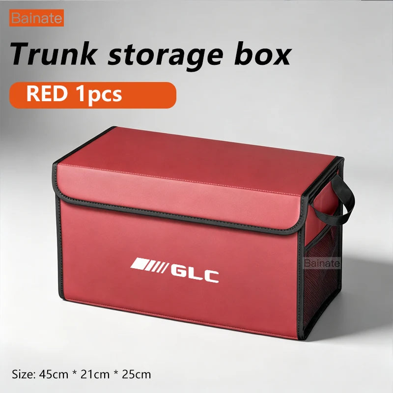 Car Trunk Foldable Storage Box For Mercedes-Benz GLC C253 C254 X253 X254, Multi-Functional Auto Interior Storage Accessories