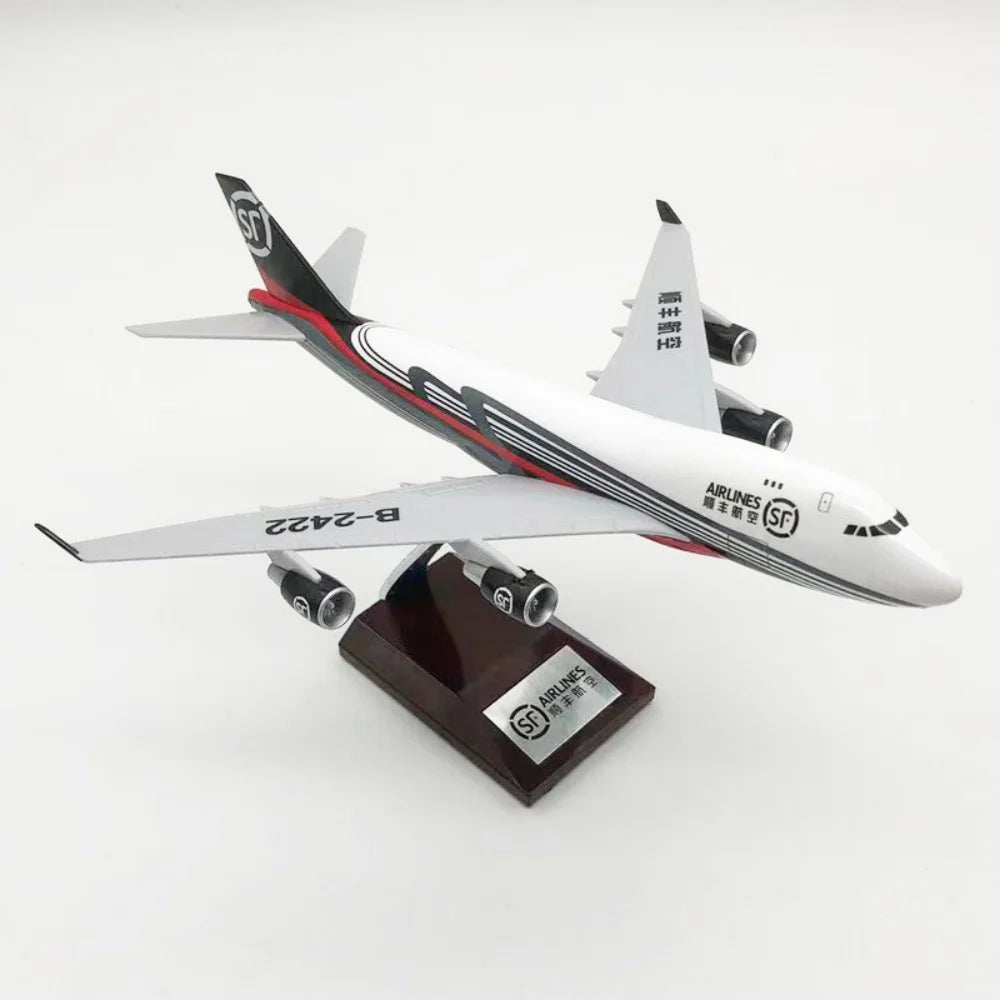 1/300 Scale Planes 24cm B747 SF Express Cargo Airways Alloy Diecast Airplane Toy Collectible Aircraft Model Gift With Stand