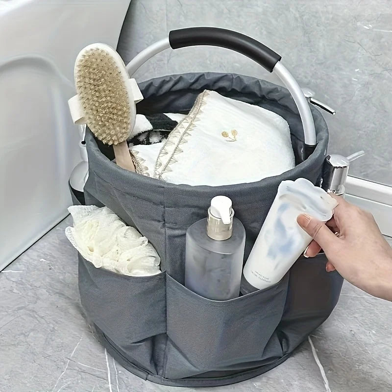 Storage Baskets Outdoor Handbag Travel Storage Toiletry Organizer Bag With Handle Foldable Picnic Basket Portable Garden Tools