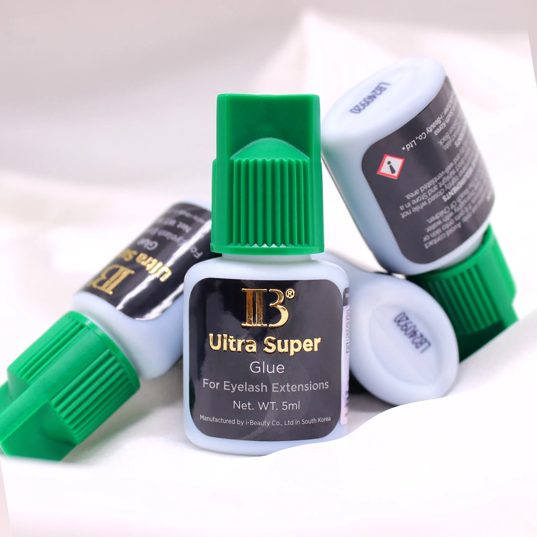 IB 5ml Korea Original IBeauty Ultra Super Eyelash Extensions Glue 5ml IB Green Cap False Lash Glue Makeup Tools Beauty Shop