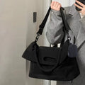 1pcs Polyester Minimalist Shoulder Crossbody Bag with Rope Handle Large Capacity Tote