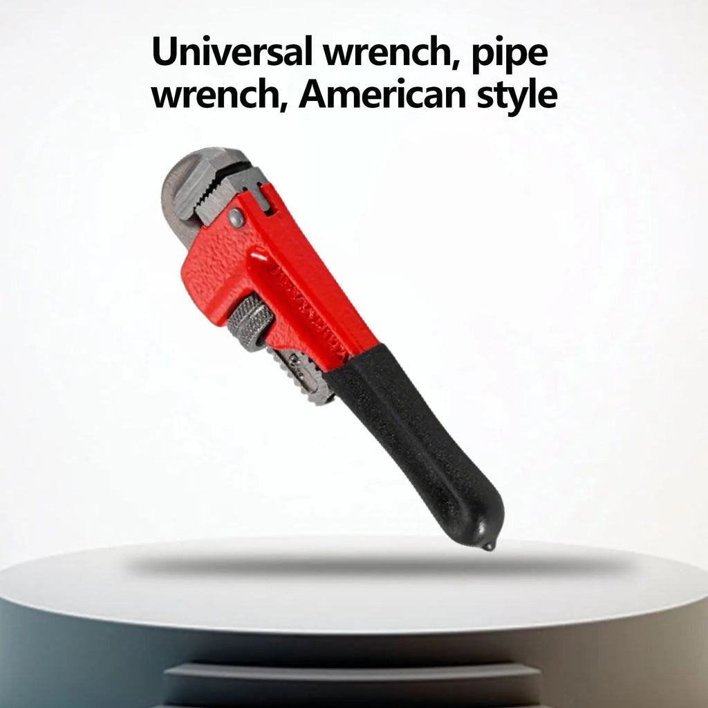 New 6-inch Straight Pipe Wrench Adjustable Aluminum Plumber's Wrench Universal Water Pipe Wrench Household Manual Repair Tools
