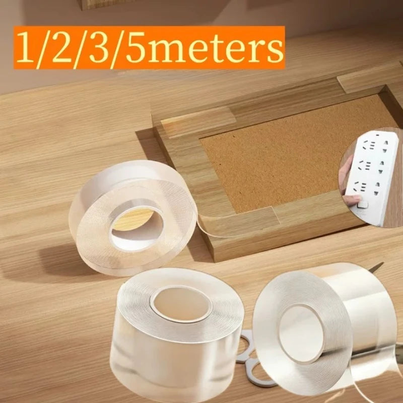 Strong Nano Adhesive Double-sided Tape with Super Strong Adhesion No Trace, Nail Free, Wall Mounted Strong Load-bearing Capacity