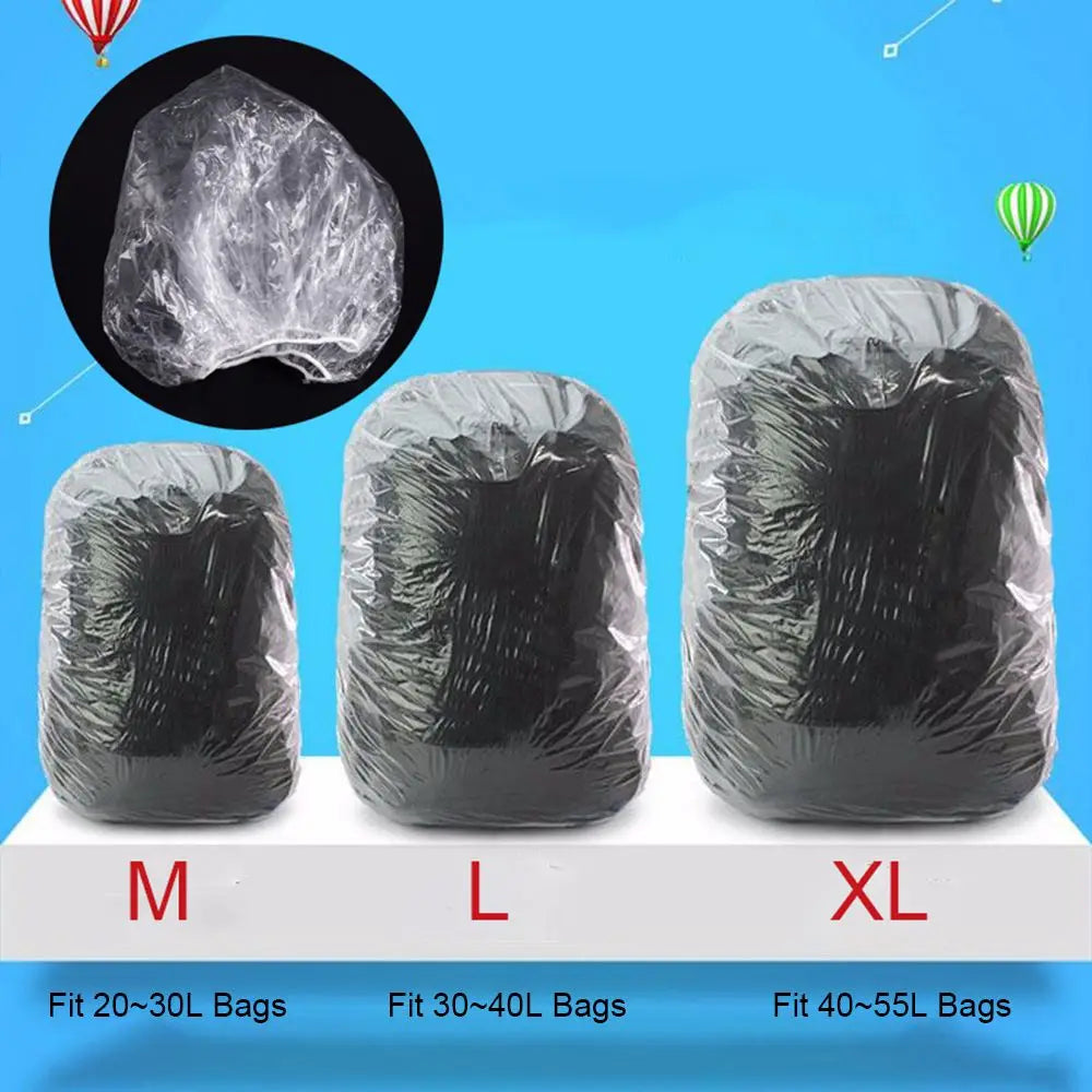Tool Disposable Backpack Rainproof Cover Plastic Transparent Knapsack Rain Cover Travel Supplies High Quality Rucksack Raincover