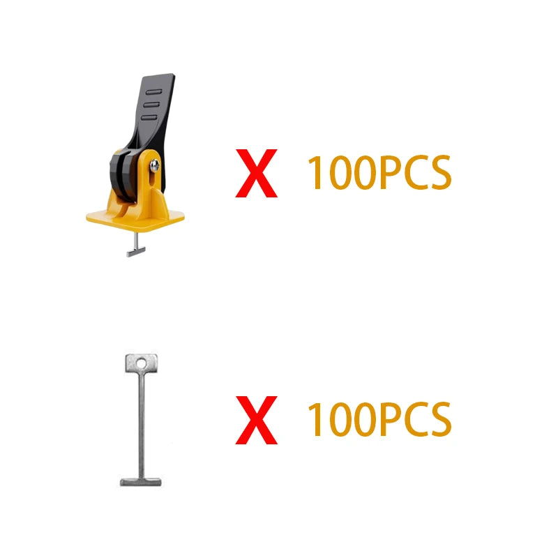 1200PCS Tile Leveling System For Flooring Wall Tile Spacer Tile Leveling System Leveler Hand Construction Tool Parts Set
