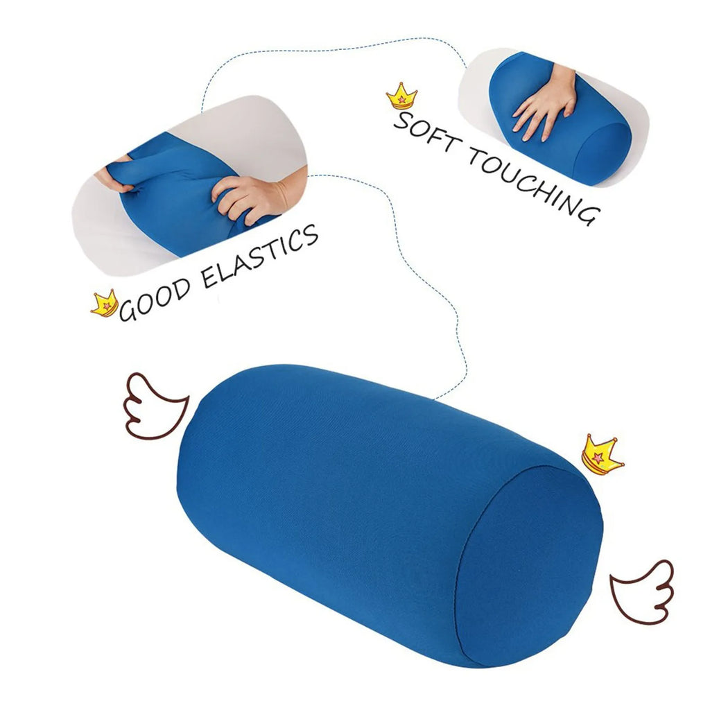 30cmx16cm Cylindrical Pillow Micro Mini Microbead Back Cushion Roll Pillow Head Convenient Travel Pillow Bed Decoration
