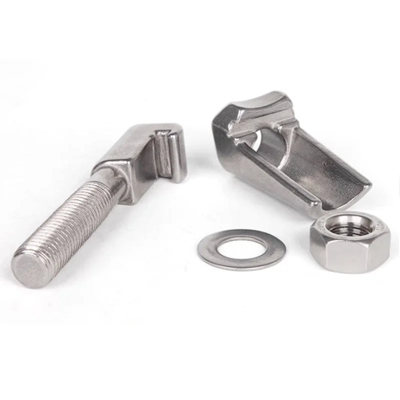 ISO Vacuum Hook Type Caliper 304 Stainless Steel Vacuum Caliper Screw Quick Mount Type C Clamp Hook Type Bolt M8M10M12