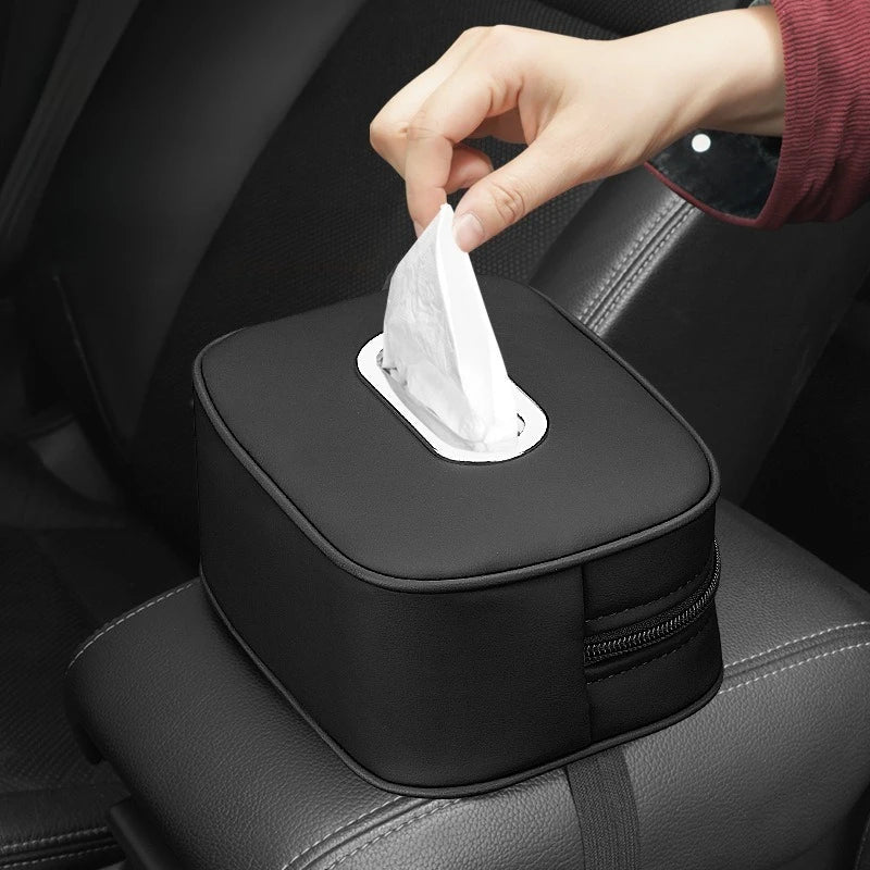 1PC Car Tissue Box Holder, Universal Vehicle Tissue Paper Box