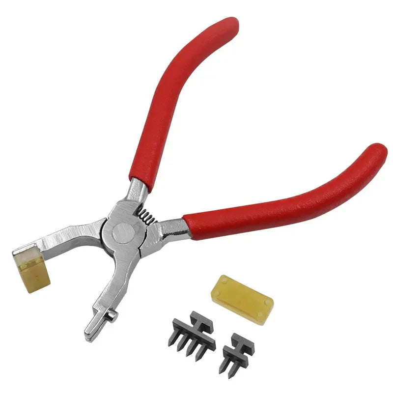Creative Leather Goods Clamp Tool Craft Punch Handheld Silent Punch Tool Pliers Sewing Stitch Chisel Diamond 4mm Punch