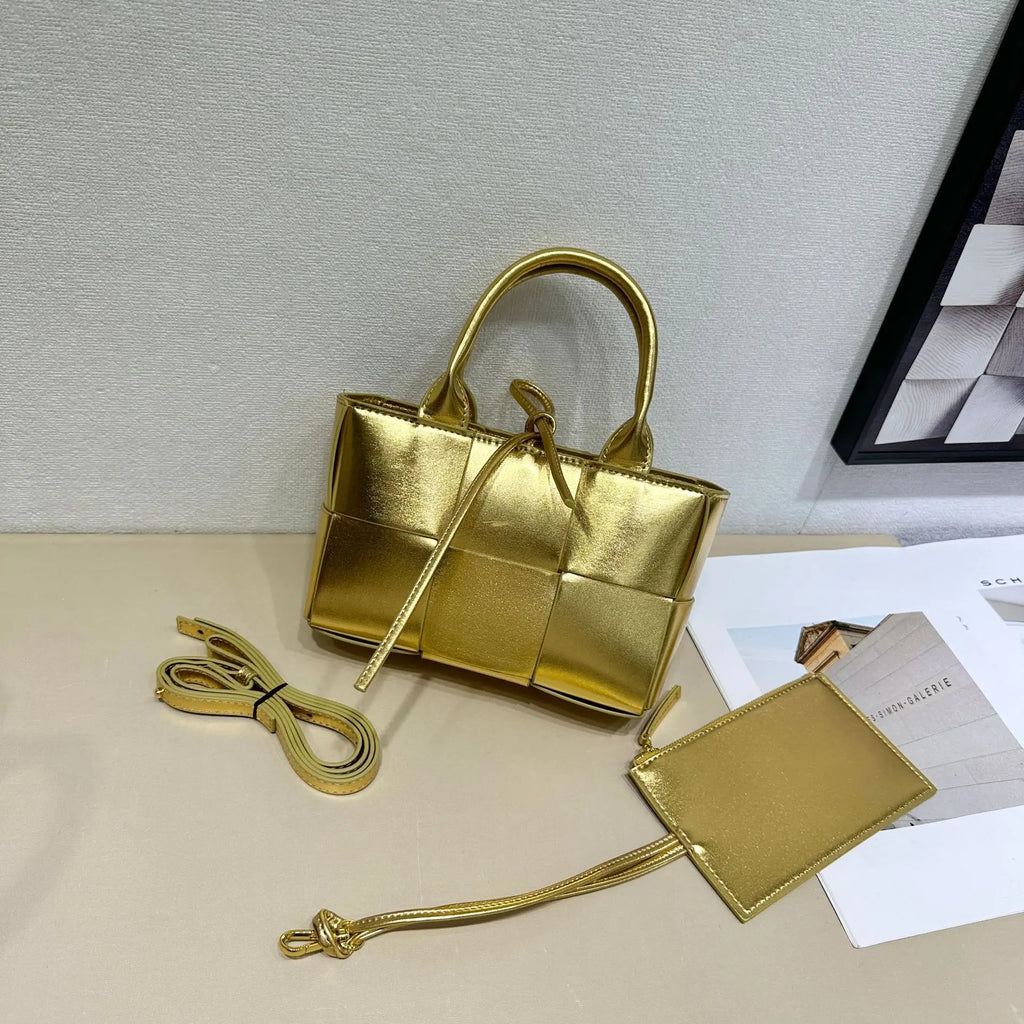 Women Luxury Messenger Purse Shopper Solid Color Commuter Bag Elegant Leather Diaper Bag Large Capacity In Vogue Style