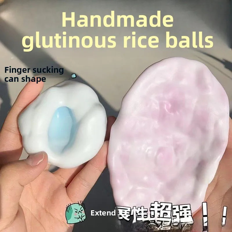 Shapeable Vacuum Squishies Sand Ball Grape Stress Ball Stress Relief Noisy Ball Desktop Squeezing Soothing Toy Birthday Gift