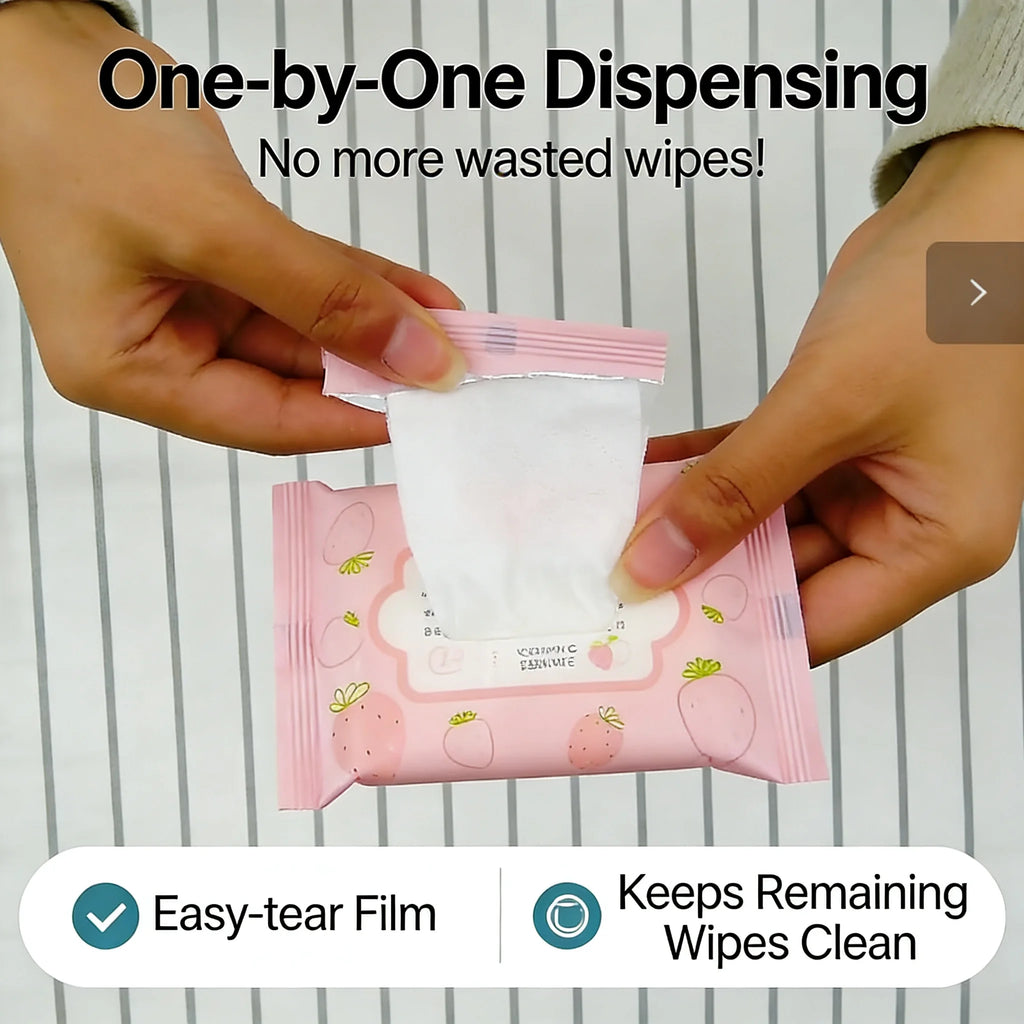 Super Value Baby Wipes 20 Packs X 10 Sheets (200 Counts) EDI Pure Water Gentle Cleaning for Home Travel Outdoor School Daily Use