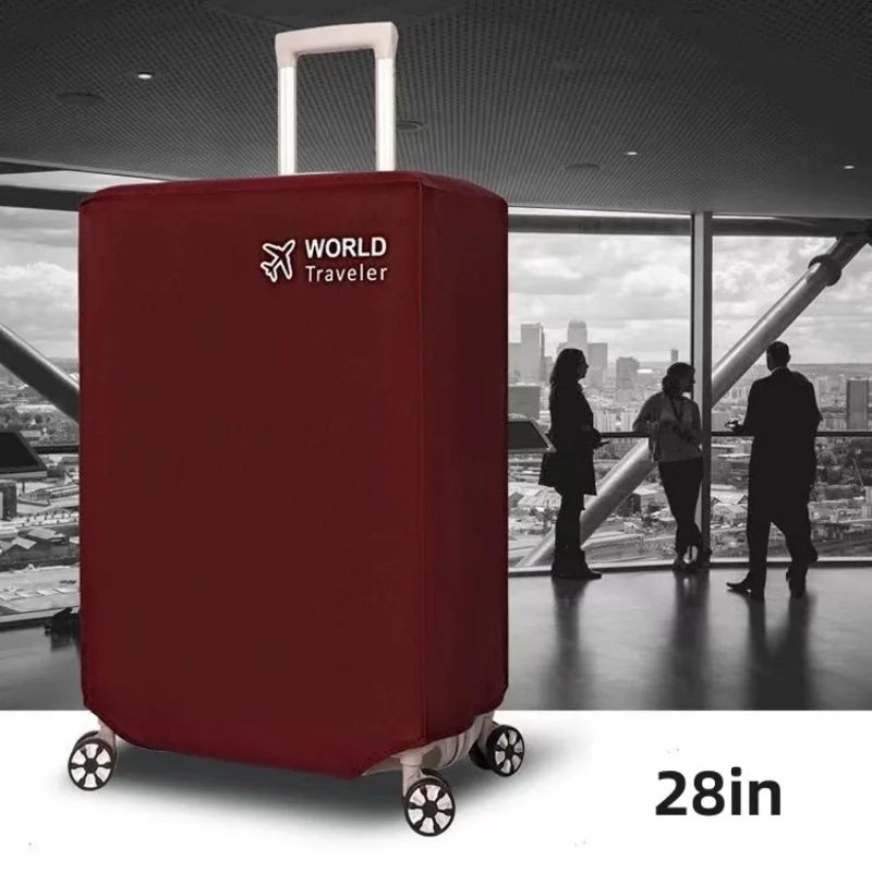 1pc durable luggage dust cover for world travelers - elastic and scratch resistant luggage protection cover, suitable for 18-32