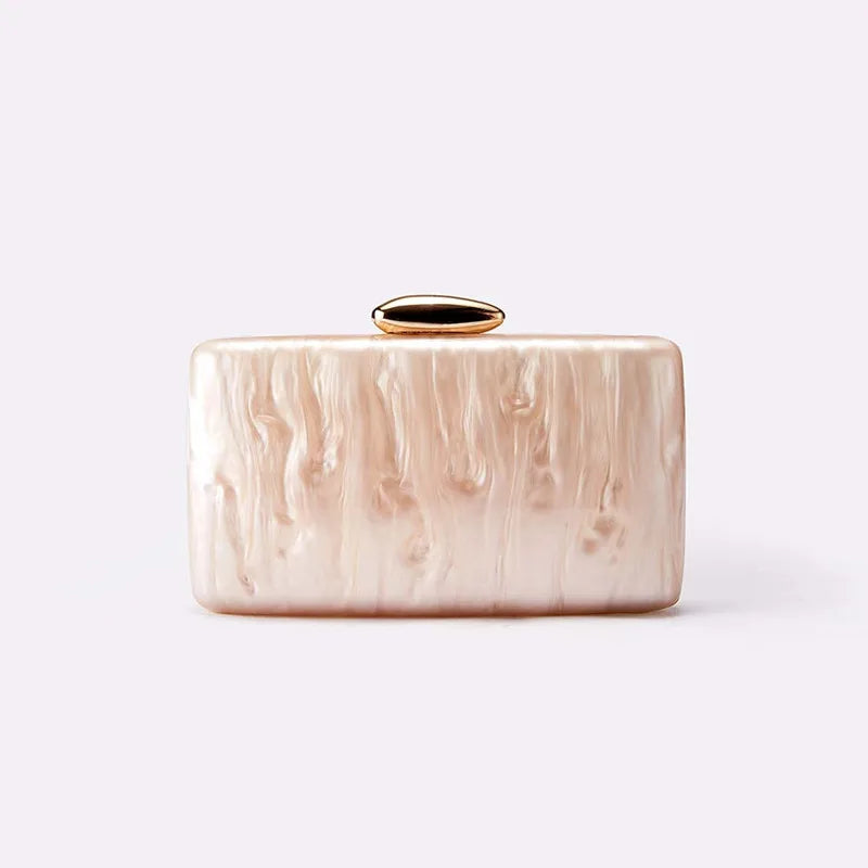 2025 Marble Green Pearl Acrylic Women Shell Box Clutches Gift phone bag Evening Minaudiere Bags Wedding Bridal Handbags Party