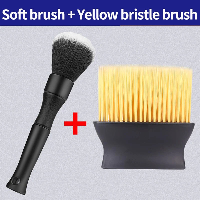 Car Detailing Brush Super Soft Auto Interior Detail Brush With Synthetic Bristles Car Dash Duster Brush Accessories