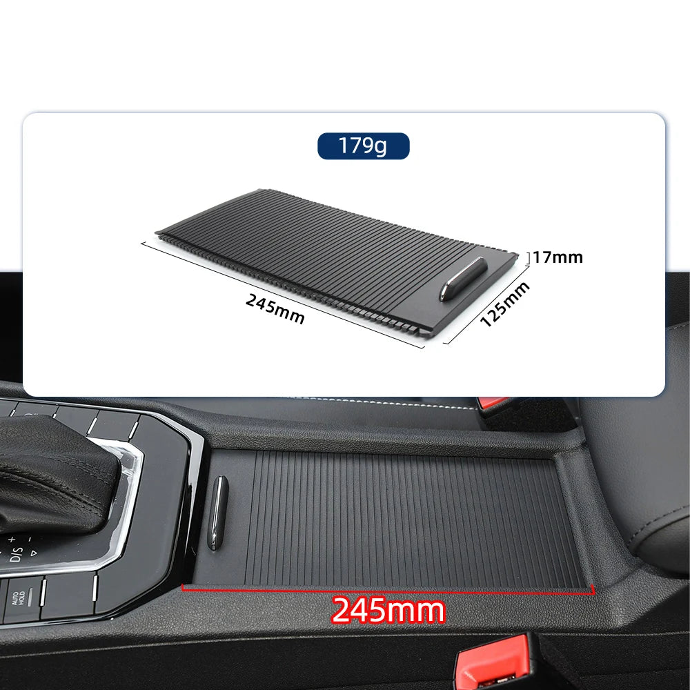 For Volkswagen Lamando Car Front Center Console Cover Central Armrest Box Cup Holder Roller Cover Shutter Cover 2014-2021