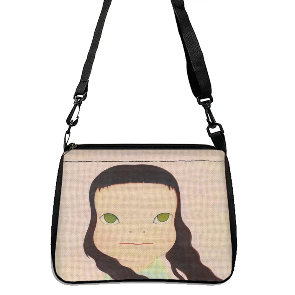 Yoshitomo Nara Abstract Anime Little Girl Handbag Fashion Shoulder Bag Travel Bag Crossbody Bag Shoulder Bag For Women 5.23