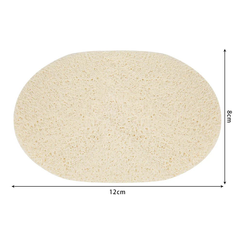 10Pcs Natural Luffa Sponge Dish Washing Cloth Loofah Scrub Pad Dish Pot Scrubber Sponge Household Kitchen Clean Brushes Pad