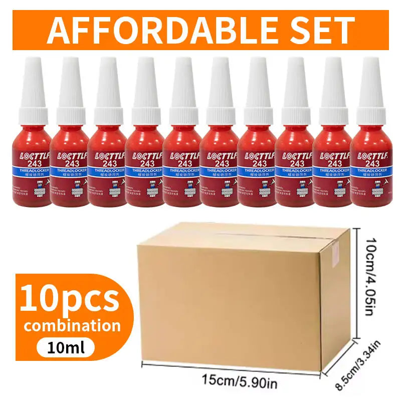 10ml  243 Screw Anaerobic Adhesive 243 Thread Locking Anti-loose Anti-slip sealing Anaerobic Glue Agent Anti-slip caulk sealers