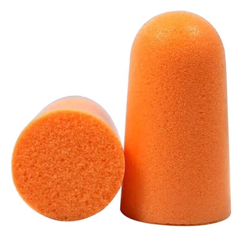 20pcs-100pcs】Anti-noise sponge earplugs PU foam anti-noise noise reduction sleep work noise reduction anti-noise snoring