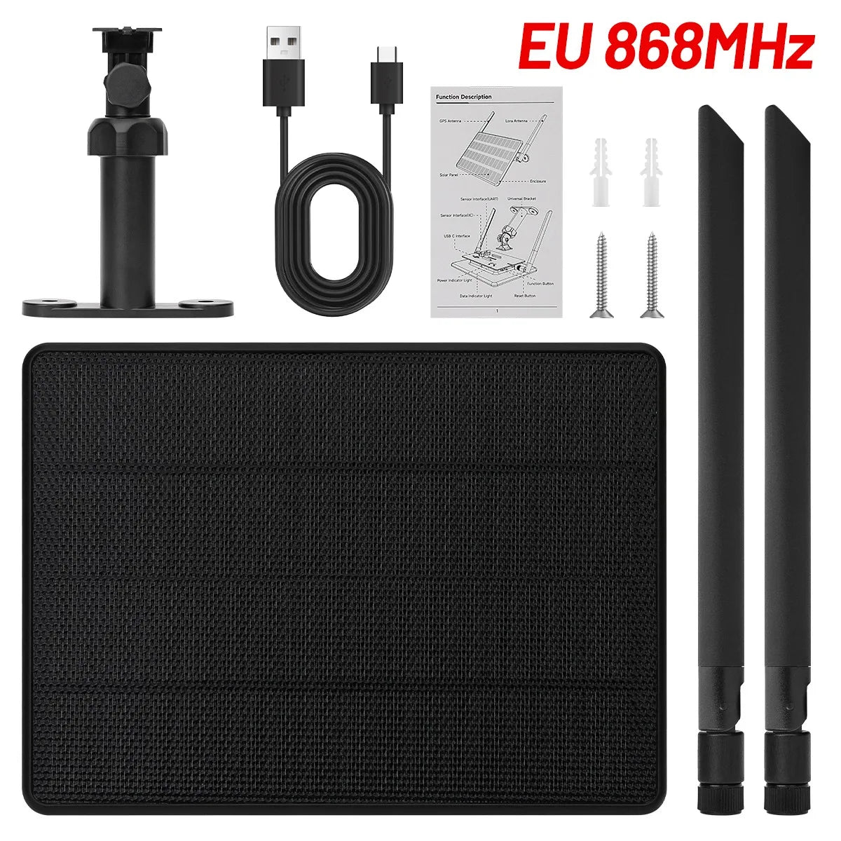 ELECROW Solar Powered LoRa Node ThinkNode M6 Repeater for LoRa Meshtastic Meshcore with GPS NRF52840 SX1262 7000mAh Battery