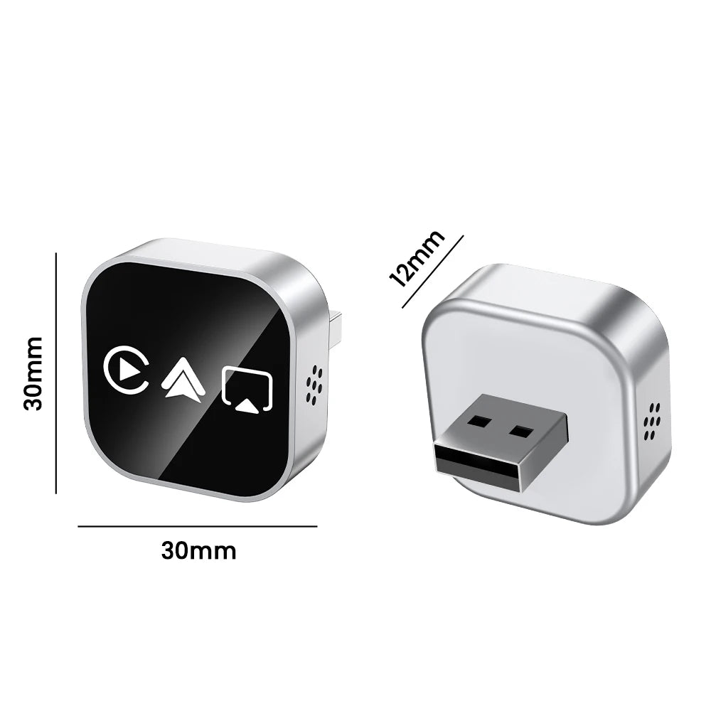 Wireless Adapter Carplay Android Auto WiFi Bluetooth Auto Connect Airplay for iPhone Plug and Play MiNi Car Box 4in1 AI CarPlay