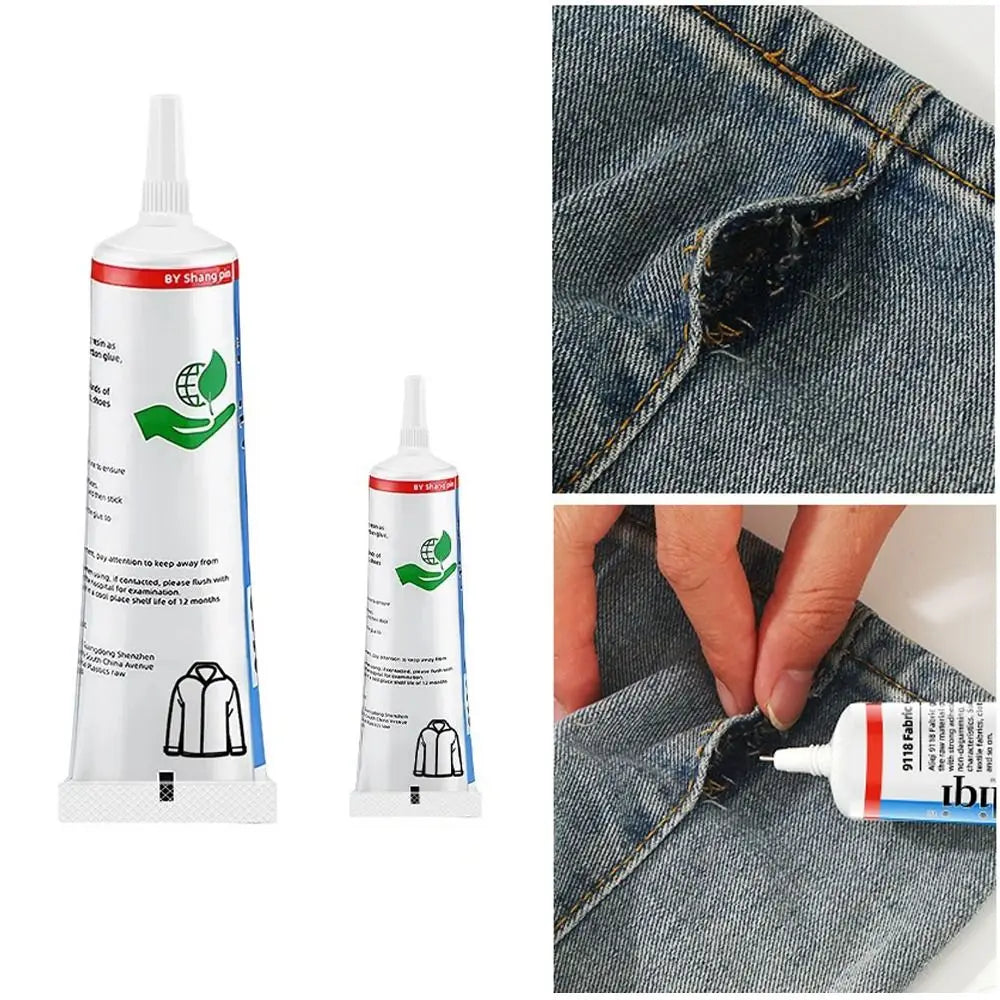 15/60ml Fabric Sewing Glue Transparent Corrosion Resistance Clothing Repair Glue Non Irritation High Viscosity Strength