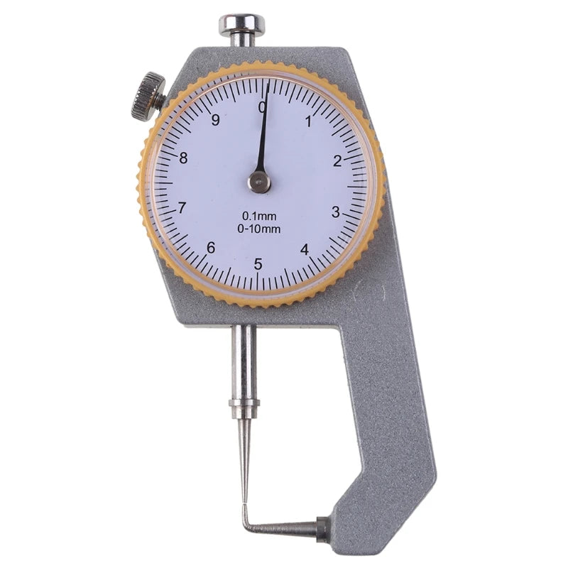 Thickness Gauge Tester Measuring 0-10mm Flat Sheet Leather Craft Tool High Precision Manual Measuring Too 0.05 mm Durable