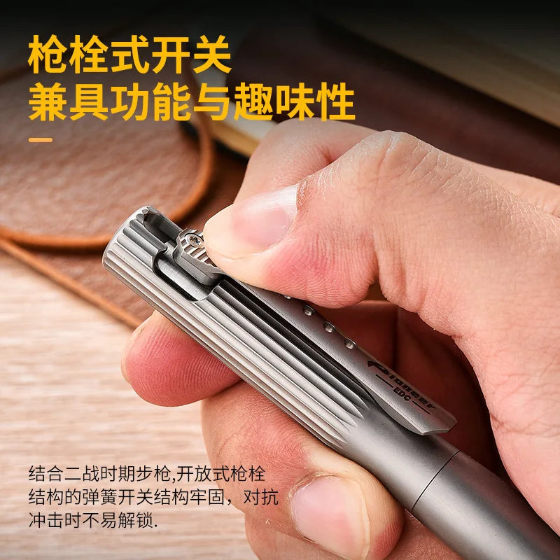 EDC Titanium Alloy Pen With Collection Writing Multi-functional Portable Outdoor EDC Tools