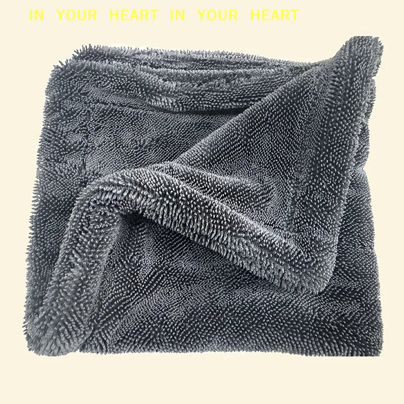 【X】Car Wash Towel Microfiber Single/Double-Sided Ultra Absorbent Car Wash Cloth Cleaning Drying Towel Washing Car Cleaning Tool
