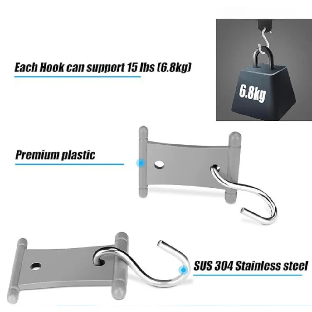 4/8 S-shaped camping awning hook clips RV tent hooks light hanging hooks RV camping hook accessories outdoor supplies