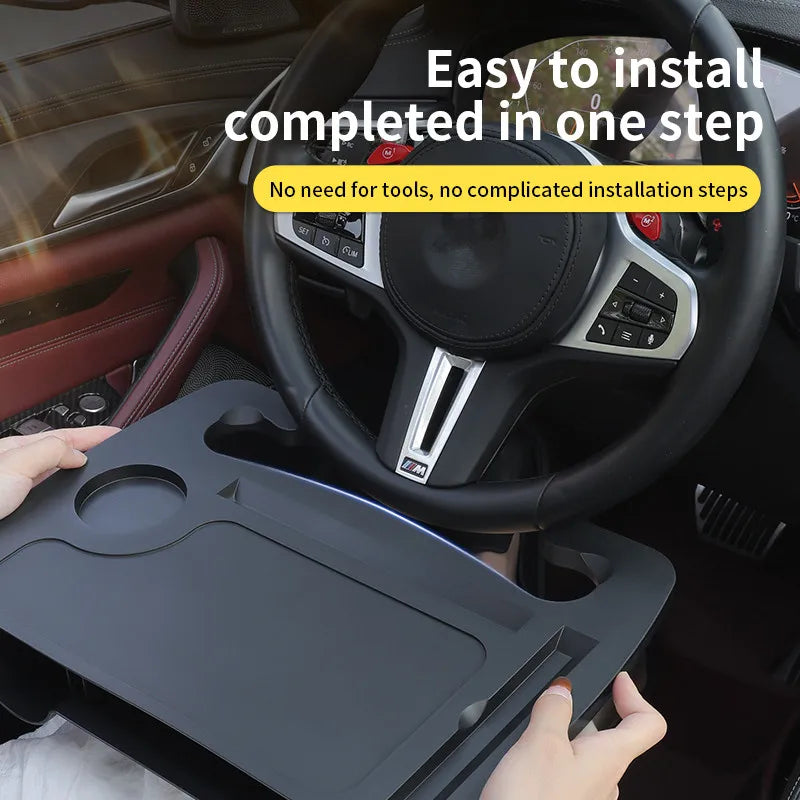 1PCS Portable Car Laptop Computer Desk Mount Stand Eat Work Car Steering Wheel Dining Table BracketDrink Food Coffee Tray Board