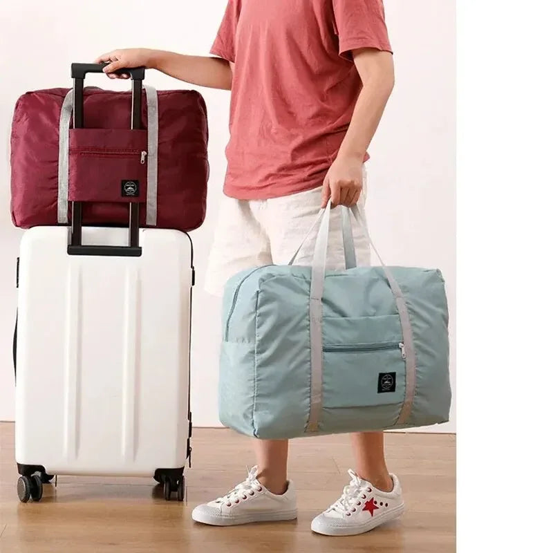 Folding Travel Organiser Bag Luggage Bag Travel Handheld Boarding Bag Large Capacity Travel Storage Sports Gym Bags