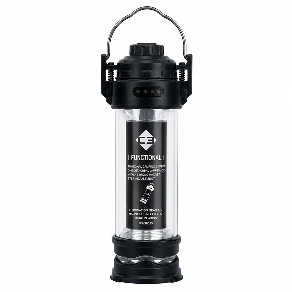 3000mAh C3 Tactical Camping Light Outdoor LED Flashlight Portable Rechargeable Multi functional Tent Camping Light