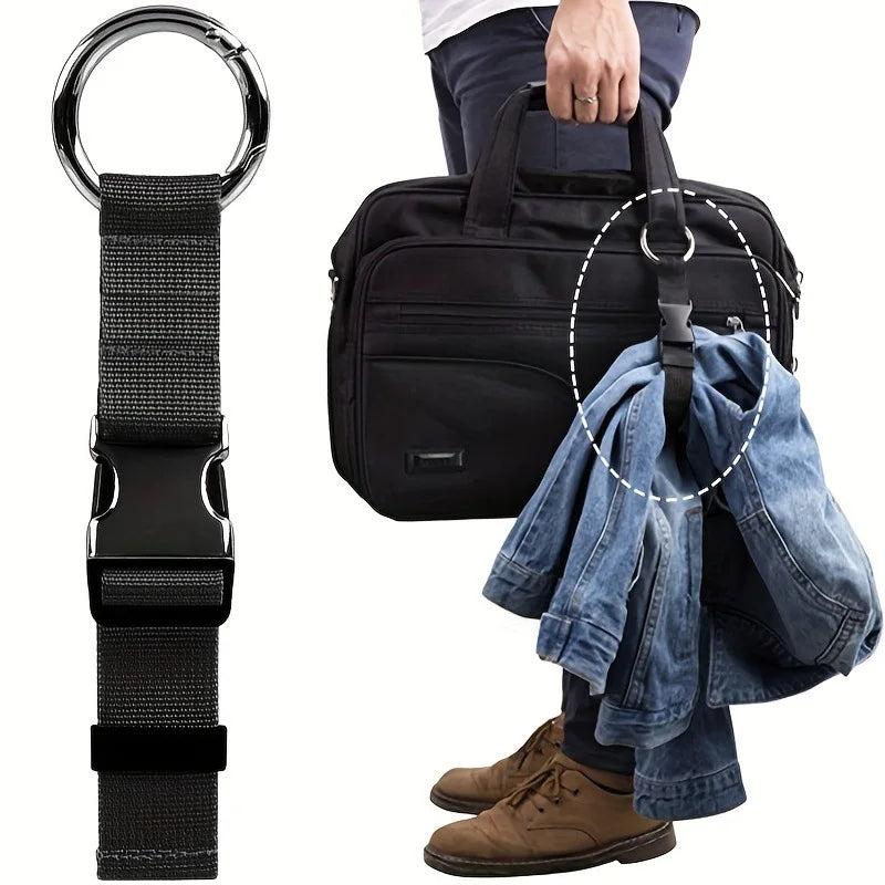 2Pcs Travel Luggage Fixed Strap with Release Buckle Anti-Theft Portable Backpack Jacket Gripper for Outdoor Small Tools