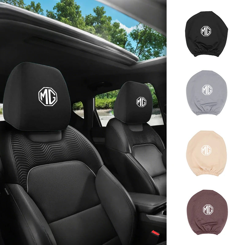 Car Seat Headrest Protective Cover Anti-Dirty Pillow Protector For Morris Garages MG 6 3 5 7 TF ZR ZS HS GS GT Hector RX5 RX8