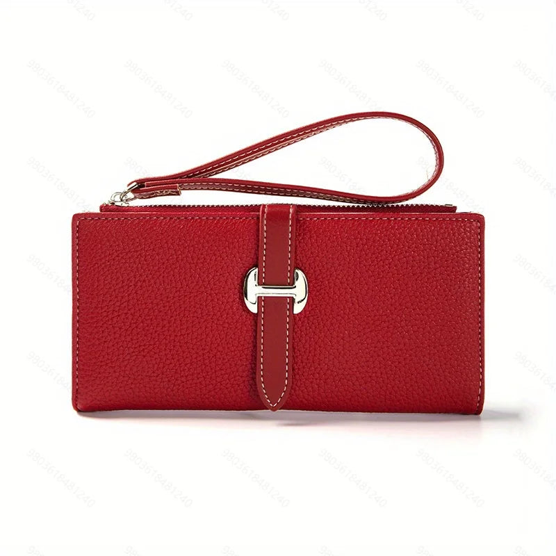 1pc Genuine Leather Blocking Passport Holder Wallet, Multi-Functional Travel Document Organizer with SIM Card Slots