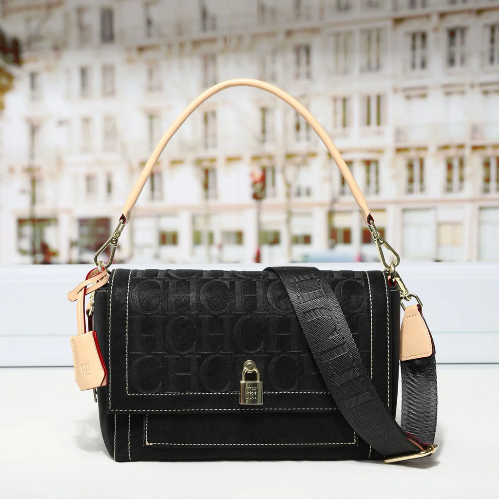 Women's new handbag light luxury high-end wide shoulder strap crossbody bag casual versatile handbag commuting shoulder bag