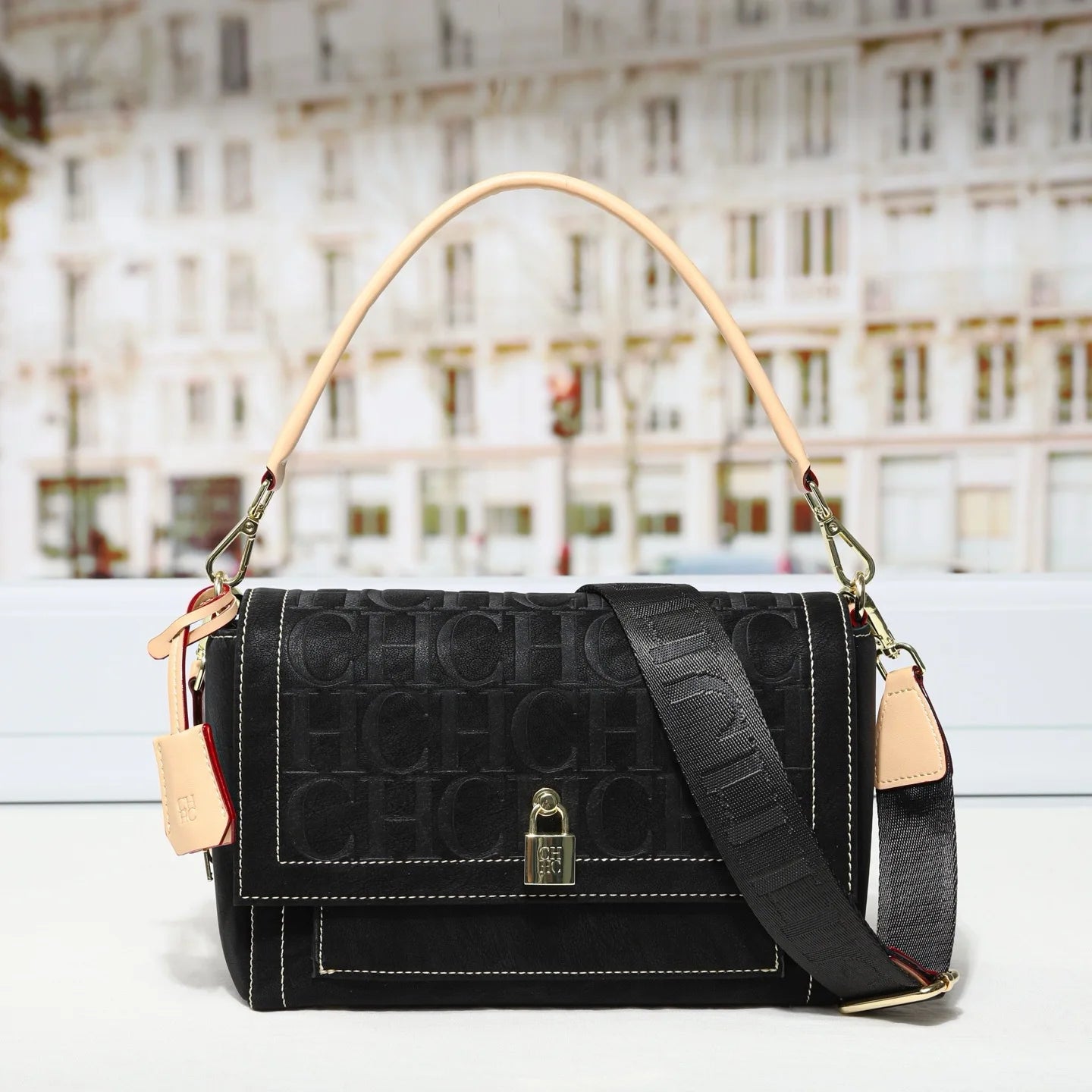 Women's new handbag light luxury high-end wide shoulder strap crossbody bag casual versatile handbag commuting shoulder bag