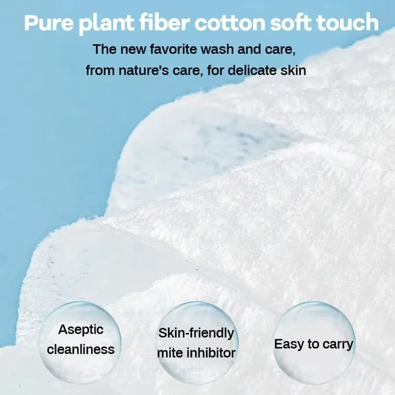 100 pieces of car paper towel disposable face towel tissue soft thick dry wipe reusable makeup remover pad facial cleansing tiss