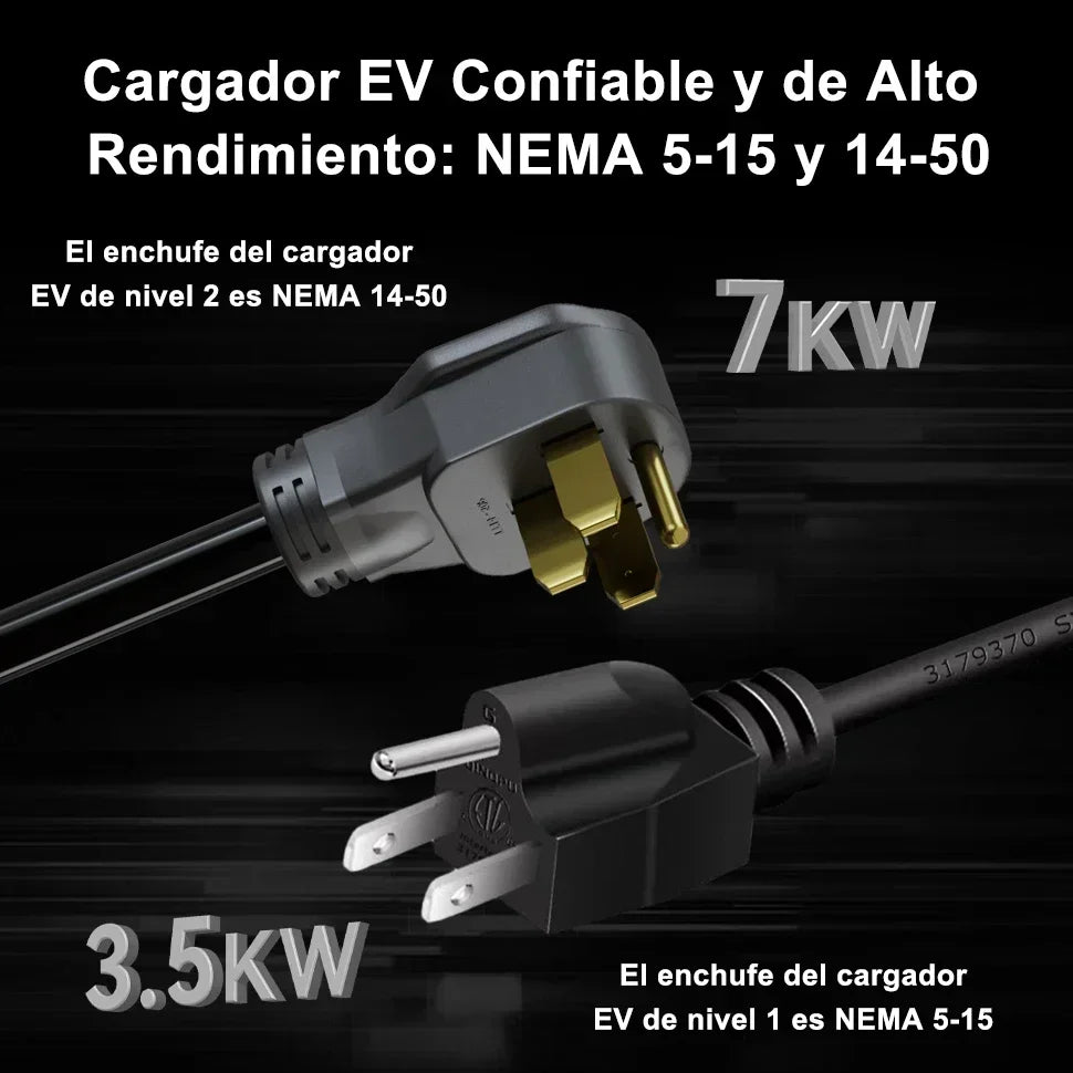 TAYSLA GBT TYPE 1 J1772 Charger 3.5KW 16A US Plug NEMA 5-15 Plugs Electric Car Charging Cable Portable EV Charger for BYD