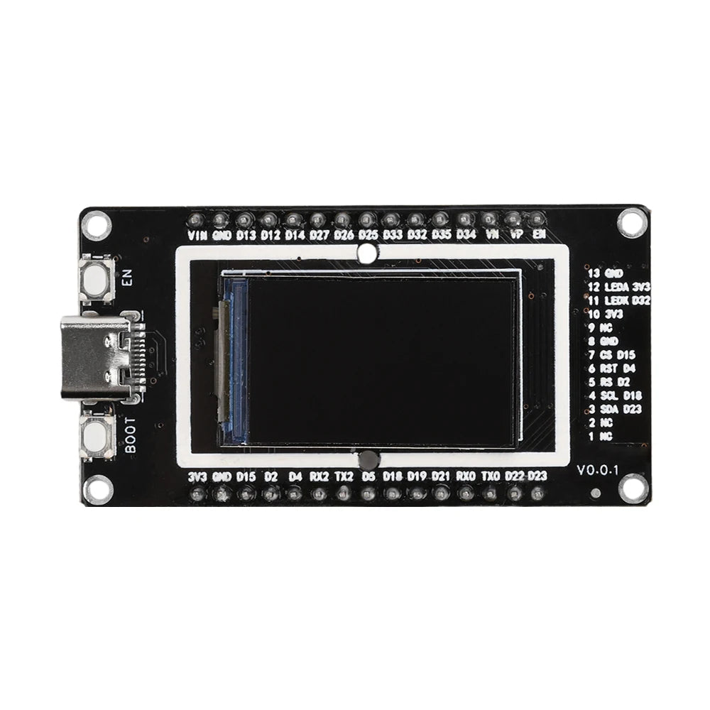 ESP32 ESP32-WROOM-32 1.9 Inch 1.4 Inch LCD Screen Development Board WiFi Bluetooth Module CH340 Type-C for Arduino Micropython